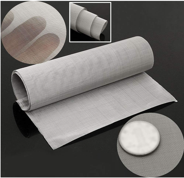 Softgel Die Roller Maintenance: How to Prevent Corrosion, Dents and Wear 11 Gauze filter used for gelatin liquid, close-up of the mesh