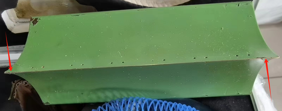 Softgel Die Roller Maintenance: How to Prevent Corrosion, Dents and Wear 2 Worn Teflon coating on the injection segment (wedge) of a softgel die roller set